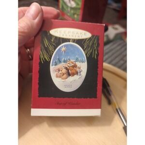 1993 Hallmark Christmas Tree Ornament Keepsake Star of Wonder  Animals